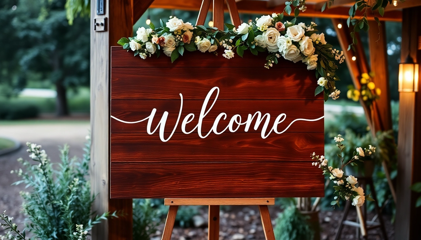 Stylish Wedding Welcome Sign Ideas to Brighten Your Wedding Entrance